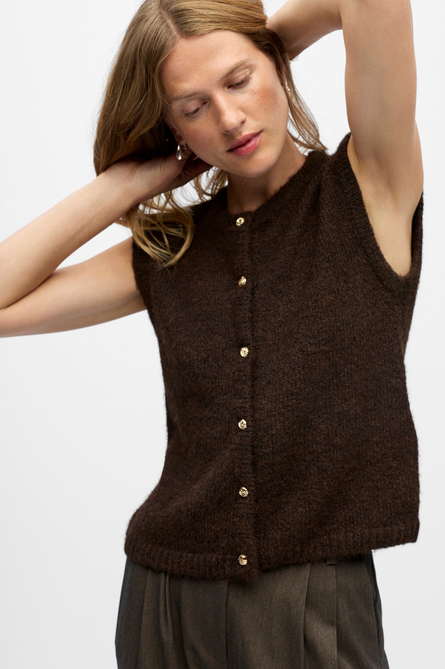 OBJSaggia Strik Vest Cardigan